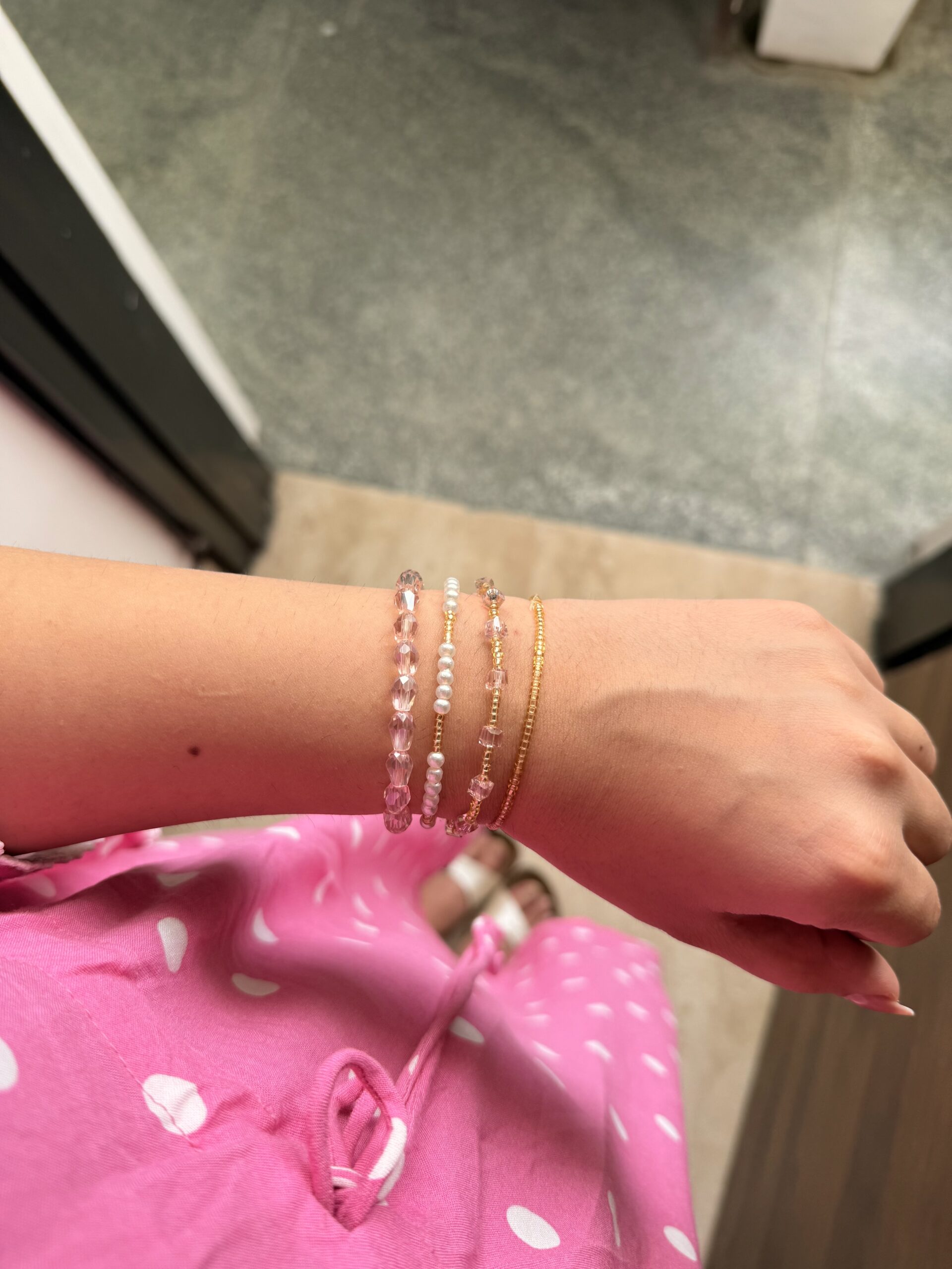 Blush Pink Bracelet Stack